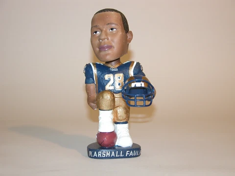 NFL MARSHALL FAULK # 28 ST LOUIS RAMS BOBBLE HEAD BY BOBBLE DOBBLES CHINA Cover