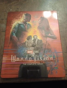 Marvel Legends Wanda Vision Complete Series Metal Case BluRay DVD Used Like New - Picture 1 of 4