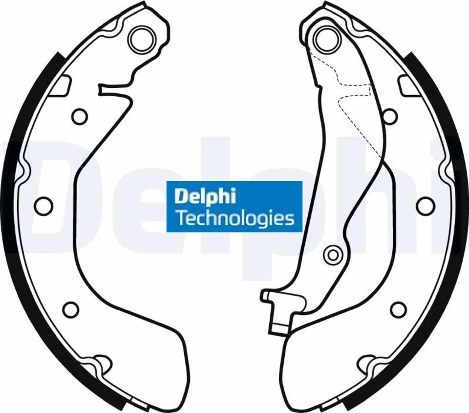 Delphi LS2134 Bremsbackensatz 4 Bremsbacken Trommelbremse für Honda für Opel  - Bild 1 von 1
