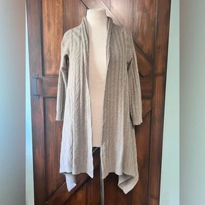 Ralph Lauren Beige Open-Front Cable knit Cardigan Wool, Rabbit Hair - Picture 1 of 4