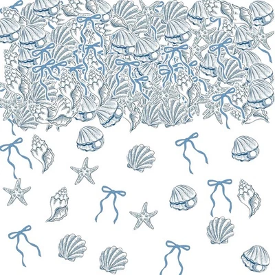 Confeti de Mar, 100 PIEZAS Arco Azul Estrella de Mar y Confeti Concha Playa Tema Mar P... Foto 1 de 3