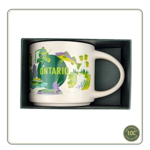 Taza de cerámica coleccionable Starbucks Discovery Series ONTARIO 14 oz | Nueva | Low Pop - Imagen 1 de 4