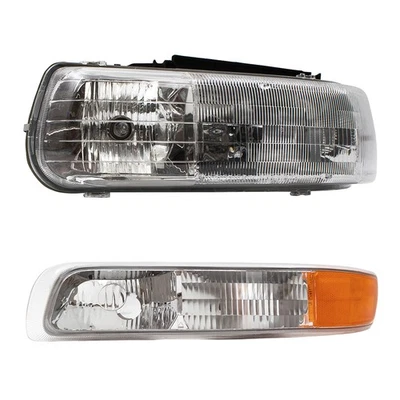 Drivers Headlight w/ Signal Side Marker Light for Chevy Silverado Tahoe Suburban - Изображение 1 из 4