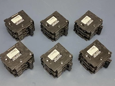 Lote de 6 Disyuntores Enchufables Siemens Q230 30A 2P 120/240V Tipo QP 2 Polos Foto 1 de 4