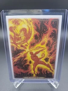 2024 Marvel Masterpieces '92 Platinum Canvas parallel #31 Human Torch - Picture 1 of 4