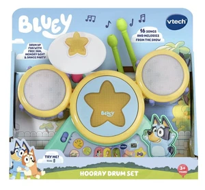 VTech Bluey – Hooray Drum Set Interactive Musical Toy - Picture 1 of 2