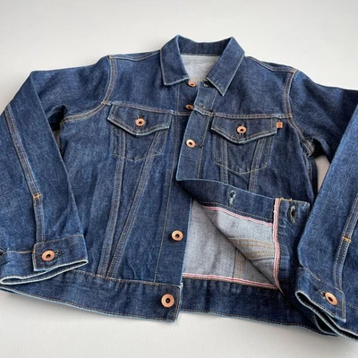Chaqueta de Camionero Edwin (S/M) Ribete Tipo 1 Denim Indigo Foto 1 de 4