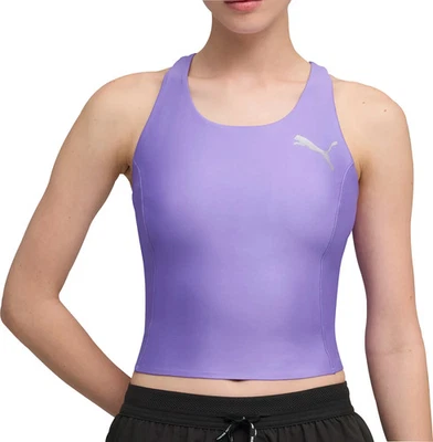 Camiseta sin mangas Puma Raceday UltraForm para mujer camiseta corta para correr púrpura Foto 1 de 4