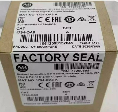 New Sealed Allen Bradley 1794-OA8 / A Flex I/O 8pt Digital Output Model 1794OA8 - Image 1 of 4