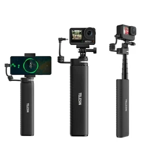 TELESIN Lade Selfie Stick 10000mah Powerbank Universal für Sportkamera &  - Bild 1 von 11