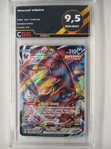 Carte Pokémon FR Noctali VMAX (EVS 095) Évolution Céleste CGG 9,5 27540151 - Foto 1 di 3