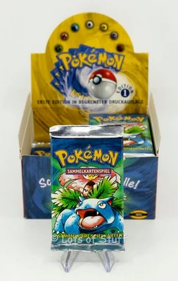 German Pokemon Base Set 1st Edition Booster Pack Venusaur 20.55gm -46 "Light" - Image 1 of 4