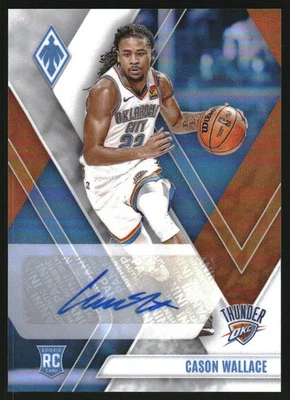2023-24 Panini Phoenix Rookie Autographs Orange Cason Wallace RC Auto /49 - Image 1 of 2