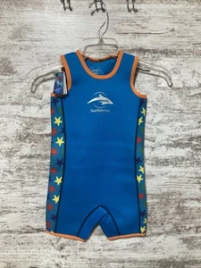 Muta Konfidence Warma 4-5 anni nuova con etichette stampa stelle marine ciano/arancio - Foto 1 di 13