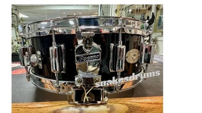 Rogers Jet Black Dyna-Sonic 1968 caja tambor vintage ¡EC! Foto 1 de 4