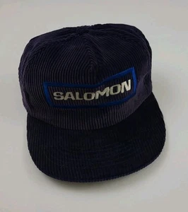 Cappello vintage Salomon velluto a coste anni 80 90 USA sci skate snowboard sport raro leggi* - Foto 1 di 5