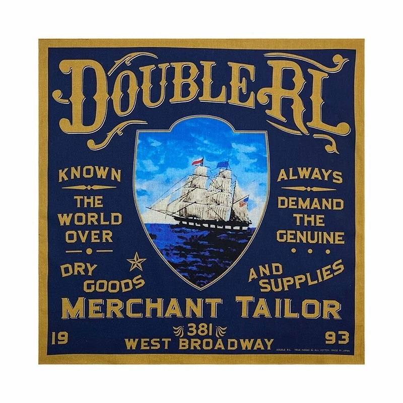 Bandana RRL Ralph Lauren Hecha en Japón Algodón Índigo-RARA Foto 1 de 1