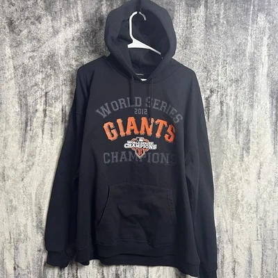 2012 World Series Champions San Francisco Giants Hoodie size XL Black - Image 1 of 4