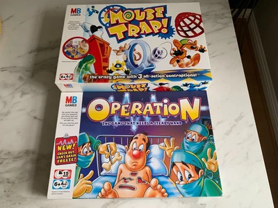 MB GAMES Operation & Mouse Trap Board Games AGES 6+ - Image 1 of 4