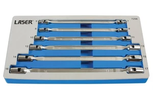 Laser Werkzeugen Flexibel Steckschlüssel Set 6pc 7256 - Picture 1 of 1
