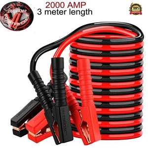 Cables de puente de refuerzo de batería 3M Heavy Duty 2000AMP cables de salto para automóvil furgoneta - Imagen 1 de 9