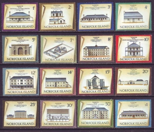 Norfolk Island 1973 SC 156-171 MH Set Building - Picture 1 of 2