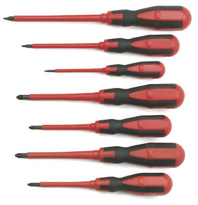 GEARWRENCH - 7PC Insulated Screw Driver Set (D) 4 Slotted, 3 Philips GW80063