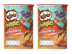 2 x Pringles Hot And Spicy Grilled Squid THAI Flavored Potato Chips Snack 42g - Picture 1 of 1