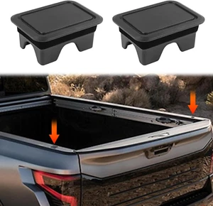 2PCS Stake Pocket Covers, Truck Bed Rail Caps, Dustproof Truck Bed Hole Plugs, R - Picture 1 of 12