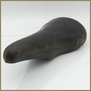 CINELLI UNICANITOR SADDLE SEAT LEATHER ROAD BIKE VINTAGE 60s 70s OLD BROWN - Picture 1 of 6