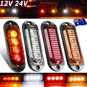 LED Clearance Lights Side Marker Lamps White Amber Red Trailer Truck RV 12V-24V - Picture 1 of 51