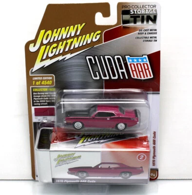 Coche Johnny Lightning 1970 Plymouth AAR CUDA 1:64 + hojalata - Moulin Rouge 🌟NUEVO🌟 Foto 1 de 4