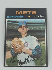 1971 Topps Baseball Card # 725 Gary Gentry High Number SP Mets Gentry