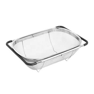 Acciaio Inox Colino Scolapasta Setaccio Spülensieb Colino Estendibile - Immagine 1 di 4