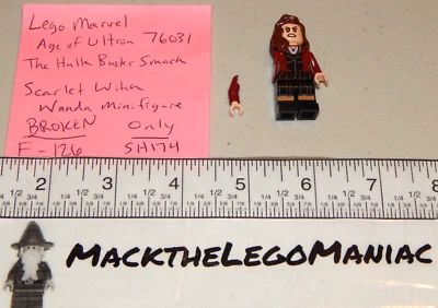 Lego Marvel 76031 Scarlet Witch Broken Minifigure Only Hulk Buster Smash SH174 - Image 1 of 3