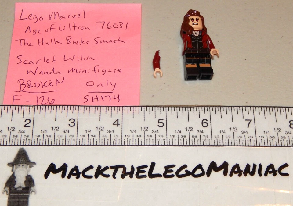 Lego Marvel 76031 Scarlet Witch Broken Minifigure Only Hulk Buster Smash SH174 - Image 1 of 3