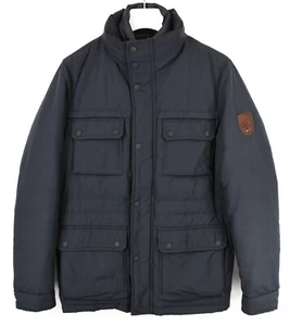 Veste Tommy Hilfiger Pour Homme M Avec Duvet Col Haut Doublée Zip Bleu - Bild 1 von 17