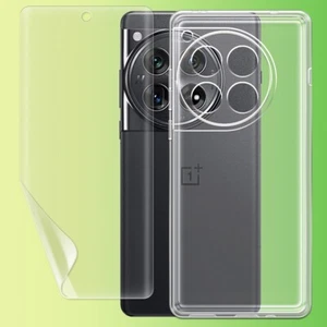 Protezione schermo idrogel morbida trasparente e custodia TPU per smartphone T-Mobile OnePlus 12 - Foto 1 di 1