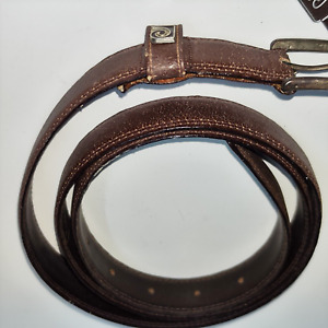 Cintura da Uomo Pierre CARDIN Cinta  Vera Pelle Elegante Marrone mod.735 120  cm