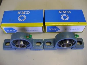 2 Ausgezeichnete Qualität NMD Marke UCP206-20 1-1/4" GEBOHRUNG Kissenblocklager - Bild 1 von 1