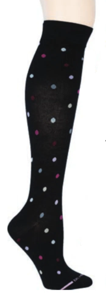 Dr. Motion Mild Compression 8-15mmHg Knee-Hi Women's Socks, 2 Pairs Black Color - Image 1 of 1