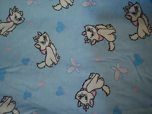 Aristocats Marie Girlie Kätzchen Schmetterlinge Stretch T-SHIRT hellblau wie neu - Bild 1 von 3
