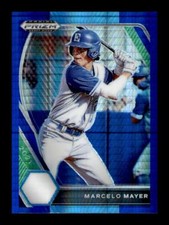 2021 Panini Prizm Draft Hyper Blue & Carolina Prizm Marcelo Mayer #PDP4 Rookie