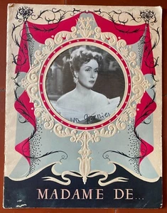 Dossier de presse MADAME DE avec autographe DANIELLE DARRIEUX 1953 - Picture 1 of 3
