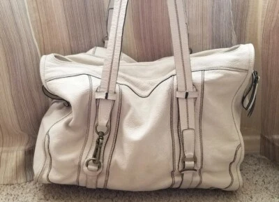 NICOLI Large Italy Beige Leather Hobo Satchel Handbag Purse VINTAGE RARE  - Image 1 of 4