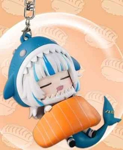 Hololive Gawr Gura Sushi Futon Figure IPASS Salmon Ver Taiwan Limited 2025 - Picture 1 of 4