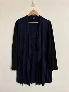 City Chic Size XS Women’s Cardigan Navy Blue Long Sleeve Open Front Casual - Picture 1 of 11