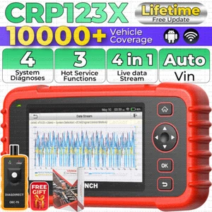 LAUNCH CRP123X OBD2 Scanner ABS SRS Code Reader Diagnostic Tool Lifetime Update - Picture 1 of 18