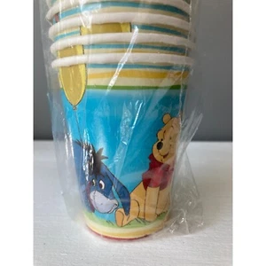Hallmark Disney Winnie The Pooh And Pals Paper Cups Party Supplies 8 Per Package - Picture 1 of 4