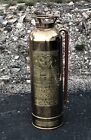 Vtg. Elkhart Brass Mfg, Co. Brass &amp; Copper Soda Acid Fire EXTINGUISHER (Empty)